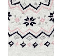 Carter's Baby Girls Fair Isle Sweater & Leggings, 2 Piece Set