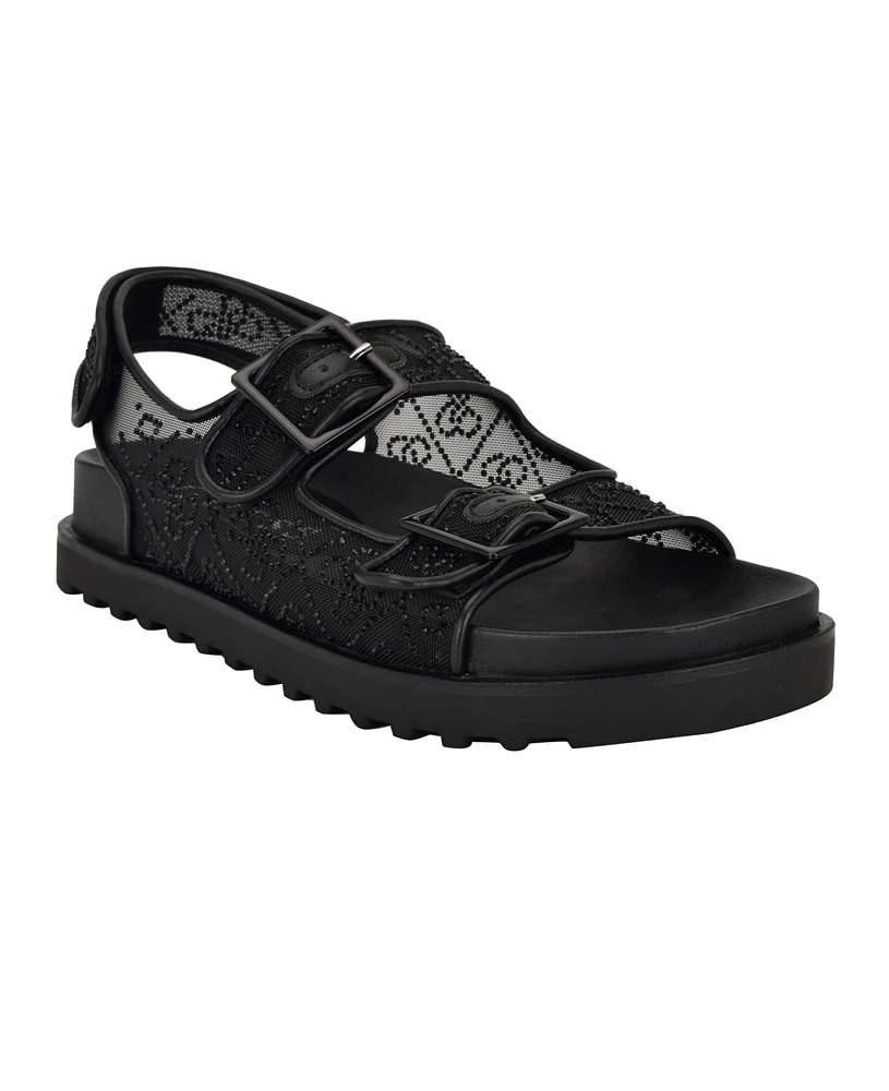 Guess Women's Frella Two- Band Footbed Sandals