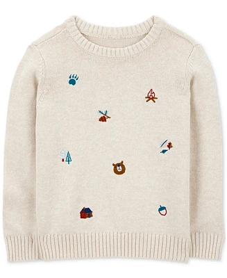 Carter's Toddler Boys Embroidered Camping Cotton Sweatshirt