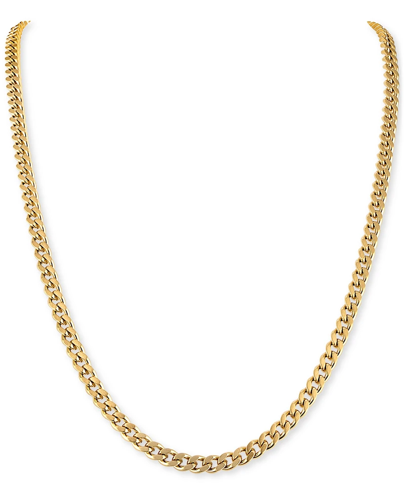 Bulova Gold-Tone Stainless Steel Classic Curb Chain 22" Necklace - Gold