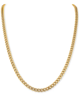 Bulova Gold-Tone Stainless Steel Classic Curb Chain 22" Necklace