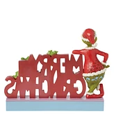 Jim Shore Merry Grinchmas Sign Figurine