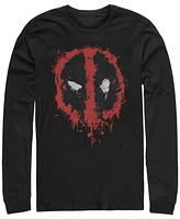 Fifth Sun Mens Deadpool Splatter Icon Long Sleeve T-Shirt