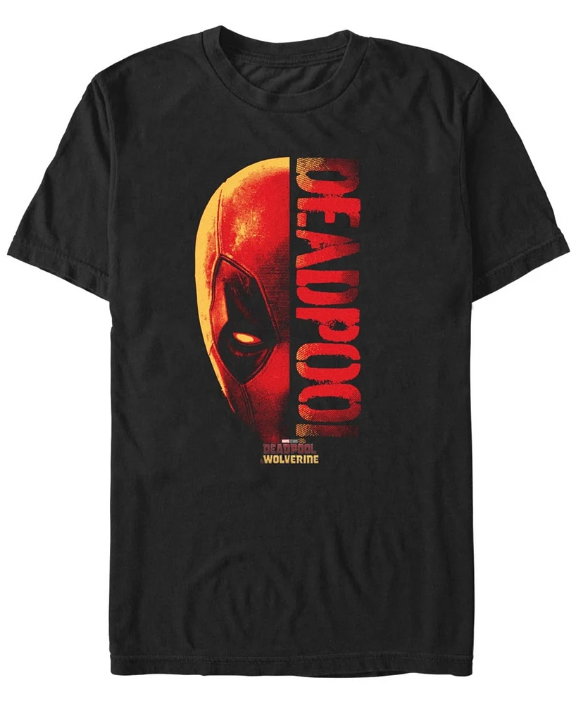 Fifth Sun Mens Half Deadpool Short Sleeve T-Shirt