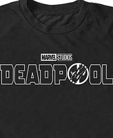 Fifth Sun Mens Deadpool3 Line Logo Short Sleeve T-Shirt