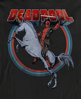 Fifth Sun Mens Deadpool On Unicorn Long Sleeve T-Shirt