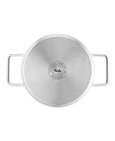 Fissler Pure Collection Stainless Steel 6.7 Quart Stock Pot with Glass Lid