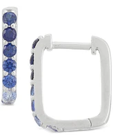 3-Pc. Set Lab-Created Sapphire Stud & Hoop Earrings (3-3/4 ct. t.w.) in Sterling Silver