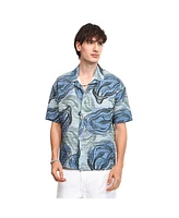 Campus Sutra Men's Contrast Hazy Shirt