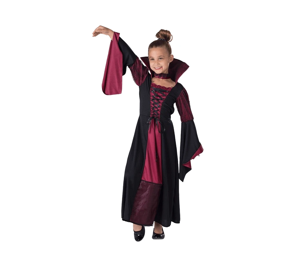 Dress Up America Vampiress Dress & Necklace Costume Set