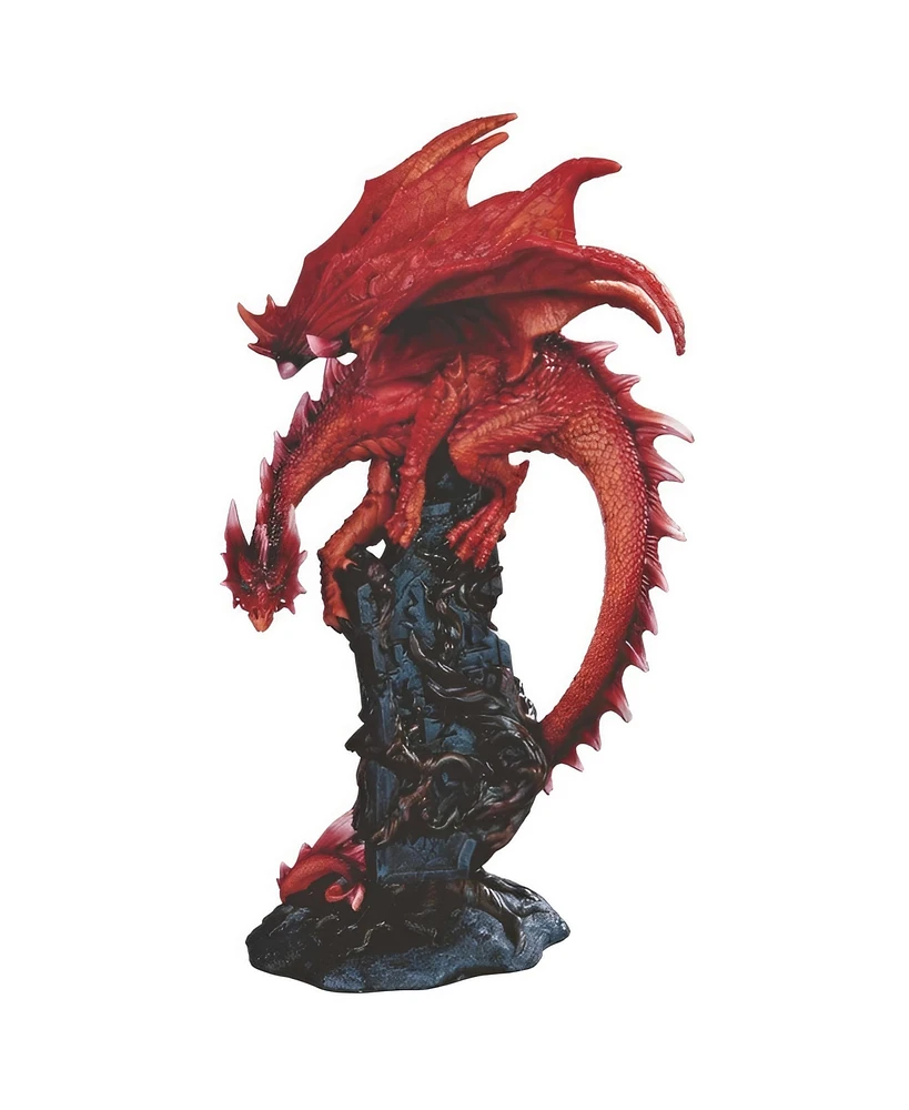 Fc Design 11"H Red Dragon Ambush Figurine Decoration Home Decor Perfect Gift for House Warming, Holidays and Birthdays