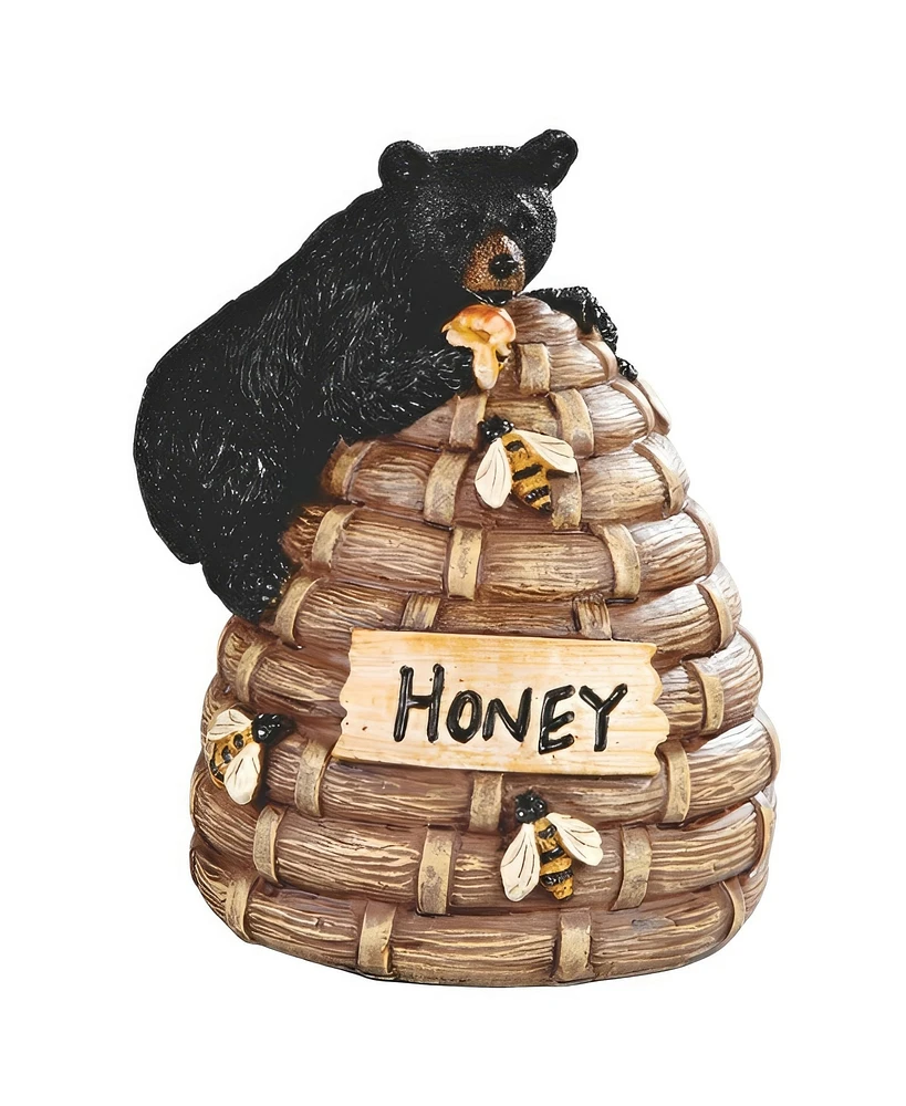 Fc Design 6"H Bear on Bee Hive Figurine Decoration Home Decor Perfect Gift for House Warming, Holidays and Birthdays