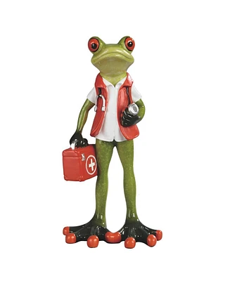 Fc Design 6.5 H Doctor Frog Standing Figurine Decoration Home Decor Perfect Gift for House Warming, Holidays and Birthdays