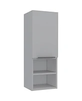 Depot E-Shop Savona Medicine Single Door Cabinet, Two Interior Shelves, Two External Shelves, White