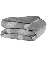 Ihi Home New York Cotton, Queen Duvet Cover Set/3, Grey