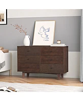 Slickblue Solid Wood Spray-Painted Drawer Dresser – Stylish and Durable Storage Bar