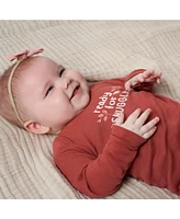 Gerber Baby Girls Long Sleeve Onesies Bodysuits, 6-Pack