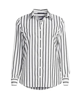 Lands' End Petite No Iron Button Front Shirt