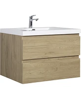 Slickblue 36" Floating Bathroom Vanity with Sink for Modern, Space-Saving Design and Storage