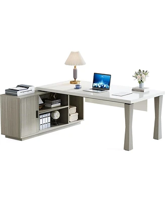 Tribesigns 71-Inch Executive Desk, L