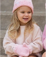 Bits & Bows Girls Pink Mittens