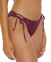 Becca Women's Muse Mesh-Inset Side-Tie Bikini Bottoms