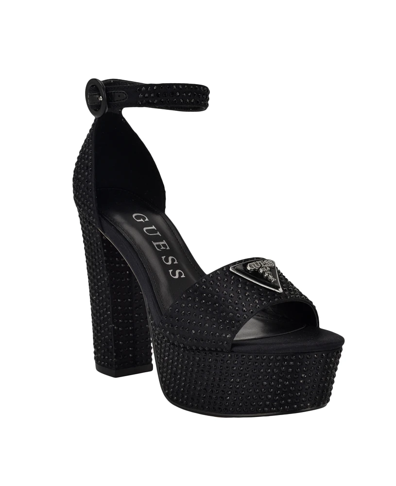 Guess Women's Setona Two Piece Platform Dress Sandals