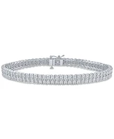 Diamond Double Row Tennis Bracelet (5 ct. t.w.) in 14k White Gold