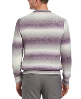 Perry Ellis Men's Ombre Fuzzy Yarn Long Sleeve Crewneck Sweater