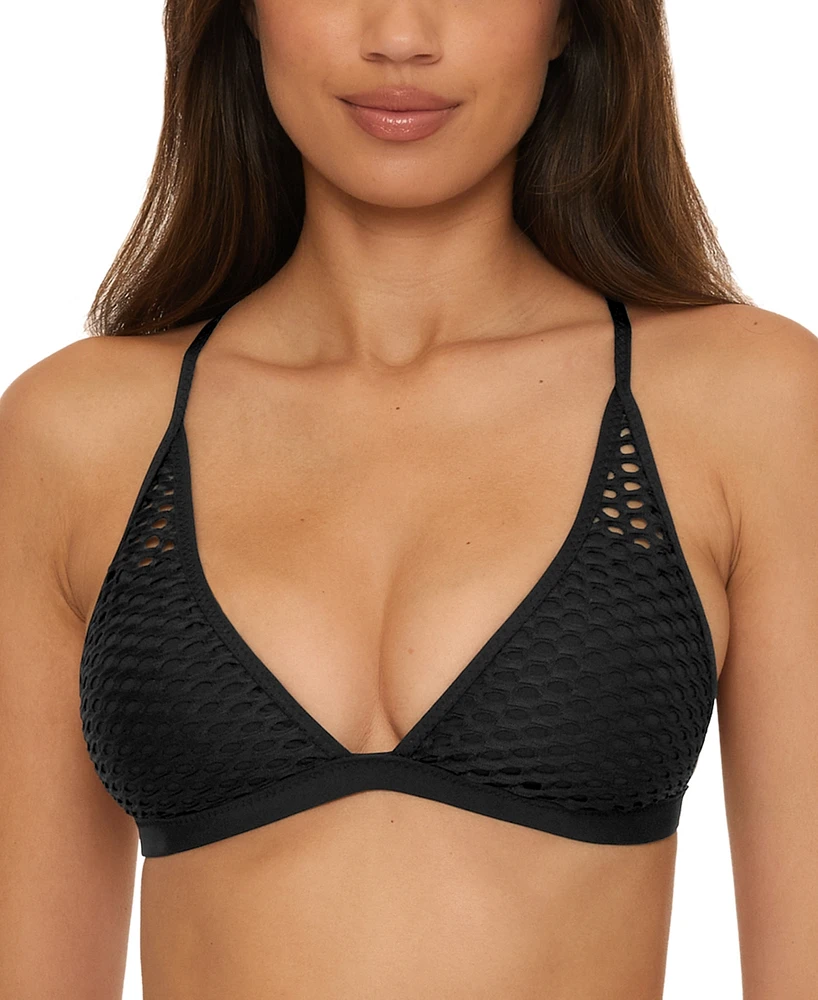 Becca Women's Castaway Fishnet Bikini Top