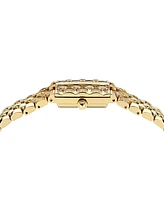 Ferragamo Women's Secret Diamond (3/4 ct. t.w.) Gold Ion Plated Stainless Steel Bracelet Watch 19x30mm