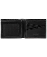 Men's Guess Cube Embossed Leather Wallet