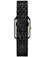 Fossil Women's Raquel Three-Hand Date Black Stainless Steel Watch, 23mm