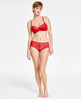 Lauren Ralph Lauren Womens Lace Bra Hipster Brief Underwear