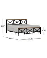 Hillsdale 44.5" Metal Ashford King Bed