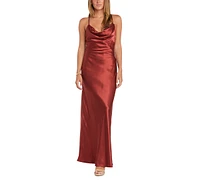 Morgan & Company Juniors' Tie-Back Sleeveless Scoop-Neck Dress
