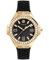 Philipp Plein Women's Lady Royal Crystal Silicone Strap Watch 39mm