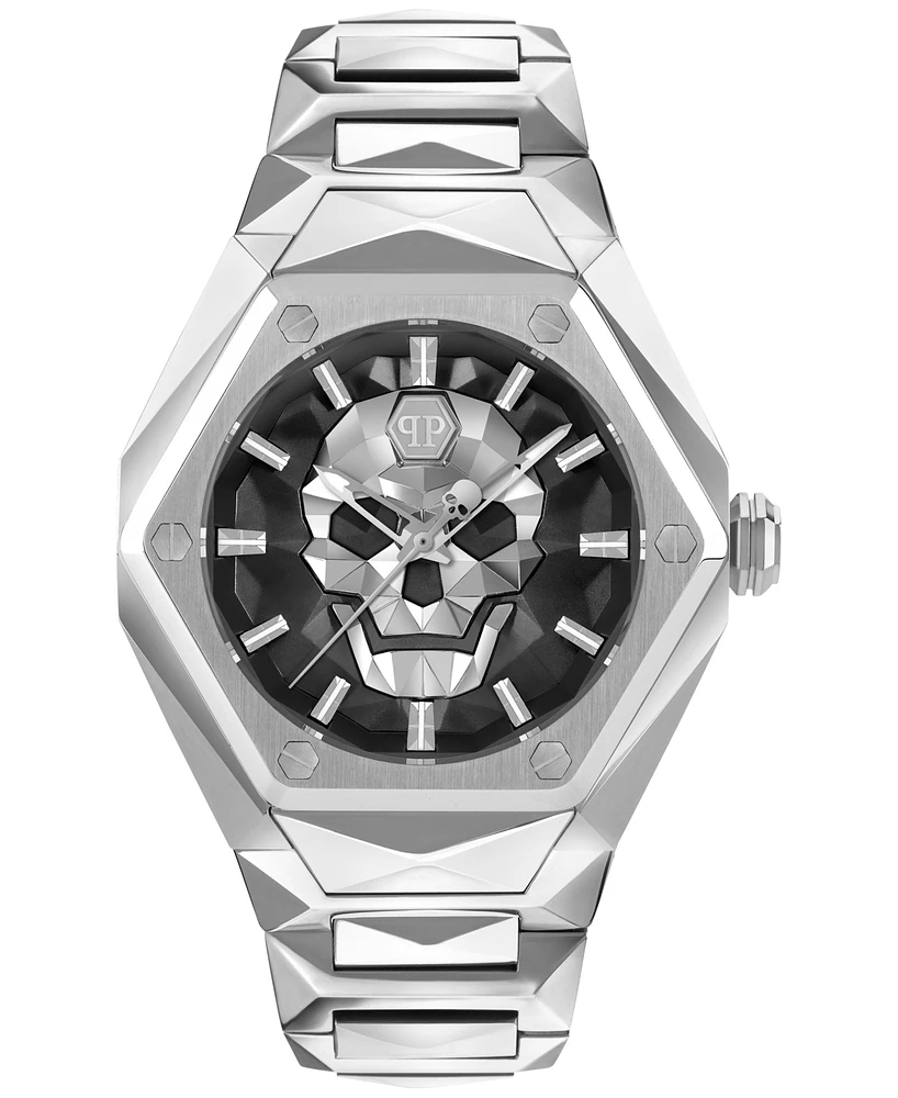 Philipp Plein Men's The Skull Spikes Stainless Steel Bracelet Watch 45mm