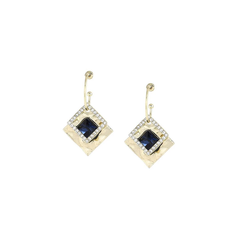 Sohi Women's Rhombus Drop Earrings