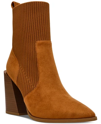 Wild Pair Trinityy Pointed-Toe Pull-On Knit Dress Booties, Created for Macy's