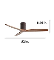 Sofucor 52" Low Profile Ceiling Fan Without Lights