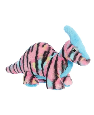 Aurora Large Watercolor Dinos Parasaur Pink Dinos & Dragons Ferocious Plush Toy 12.5"