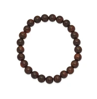 Chisel 8mm Red Sandalwood Beaded Stretch Bracelet