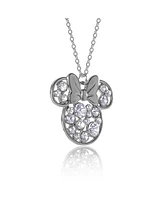 Disney Minnie Mouse Fashion Clear-Color Stone Minnie Mouse Necklace