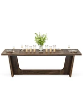 Tribesigns 70.87-Inch Dining Room Table: Wood Large Table for 6