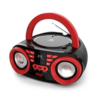 Pyle Portable Cd Player Boombox With Bluetooth, Am/Fm Radio & Usb, 50 Watt