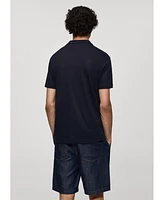 Mango Men's Linen Polo Shirt