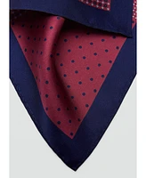 Mango Men's Printed Silk Pocket Square