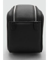 Mango Men's Zipped Pebbled Cosmetic Bag