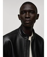 Mango Men's Nappa Leather-Effect Jacket